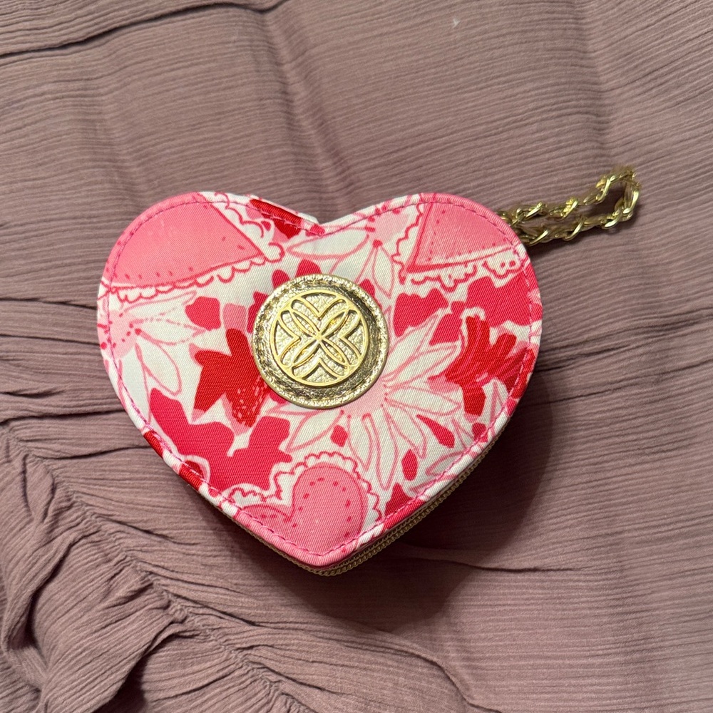 Lilly Pulitzer Heart Shaped Jewelry Box